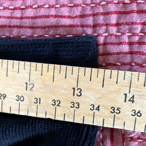 HUE velvety corduroy jean look leggings / Black Cotton Blend - Picture 7 of 16